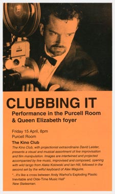 Kino Club at the Purcell Room